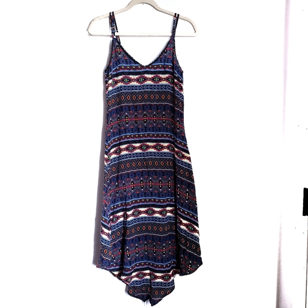 Lola Rae Dress S Small Aztec Sleeveless Midi